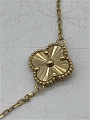 14k Yellow Gold Clover Bracelet - 6.8 Grams